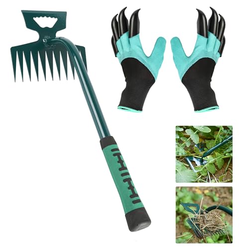 Weeding Artifact Uprooting Weeding Tool Claw Gloves Kit, 11-Tooth - color: 11-Tooth