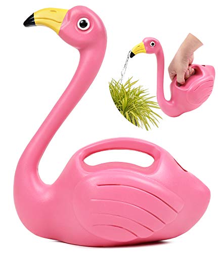 Plant Watering Can Indoor Outdoor Pink Flamingo 0.4 Gallons