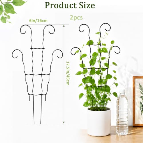 Small Trellis for Potted Plants,Trellis for Climbing Plants Outdoor - size: 17.5inch