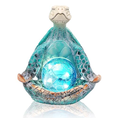 6.3 ' Solar Garden Decor Yoga Statue- Sea Turtle Gifts for Women