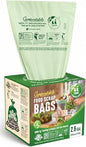 UNNI 2.6 Gallon Compostable Bags, 200 Count, 10 Liter, Extra Thick 0.71 Mil - size: 200 Count (Pack of 1), style: 2.6 Gallon