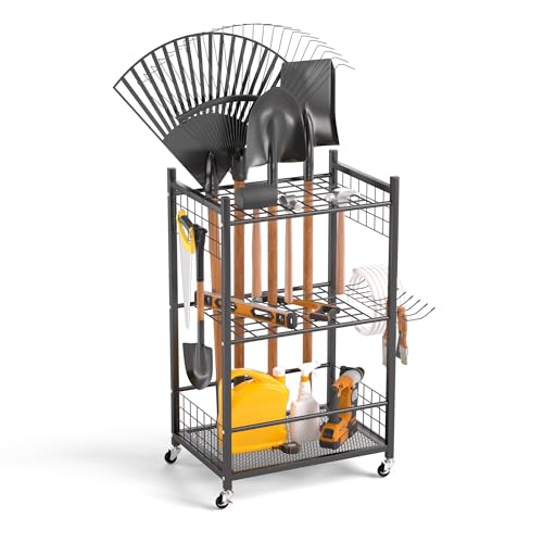 EVERHANGER Garden Tool Organizer, Garage Tool Storage Organization - size: Medium