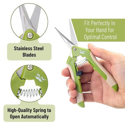 Mr. Pen- Gardening Scissors, 6.5 Inch, Green - style: Light Green