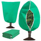 Eunika 2 PCS Plant Covers Freeze Protection w Zipper Drawstring,90.6"x78.7" - color: Green-XL-2