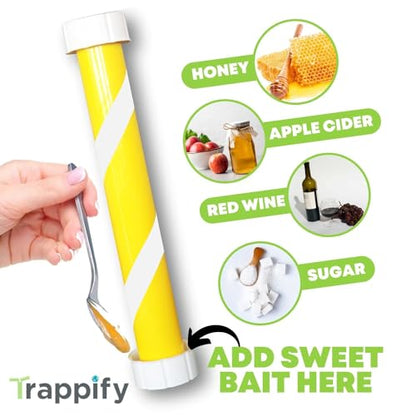 Trappify Glow-in-The-Dark Fly Trap for Indoor & Outdoor Fly Sticks (2 Pack)