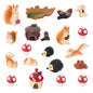 20Pcs Mini Resin Squirrel Figurines Miniature Squirrel Figures