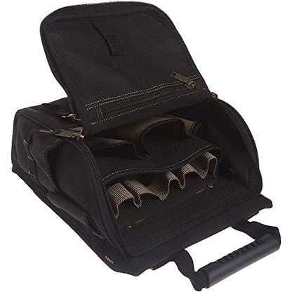 CLC Custom Leathercraft 1509 Zippered Professional Electricians Tool Pouch, 21 Pocket , Black