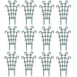 UWIOFF 12 Pcs Trellis for Potted Plants, Garden Trellis for Climbing Plants