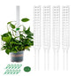 Stackable Small Moss Pole for Monstera Pothos, Fillable Support - size: 4pack,small,White