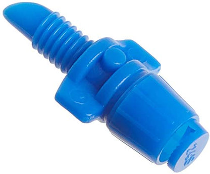 Raindrip 180JET010B, Micro Spray Jet, Half-Circle Pattern, Fan Spray, with 10-32 Threaded Inlet, Drip Irrigation Emitters for Drip Irrigation Gardening Systems, 10-Pack, Blue