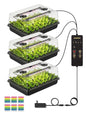 GLOWRIUM Seed Starter Tray with Grow Lights, 162-Cell Plant Germination