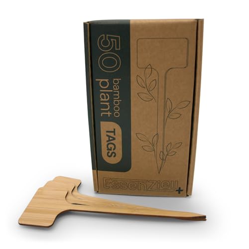 Bamboo Plant Labels & Garden Tags | 7" Long T-Type | 50 pcs - size: Long (7")