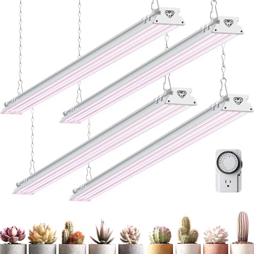 Barrina TX-S60 4FT Grow Light for Indoor Plants, 240W(4 x 60W), High PPFD - color: Purple, size: 4FT-60W-4P