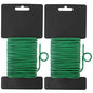 Shintop 2.8mm Plant Twist Ties, 2PCS Garden Wire for Tomatoes (65.6 Feet) - color: Green, size: 2.8mm
