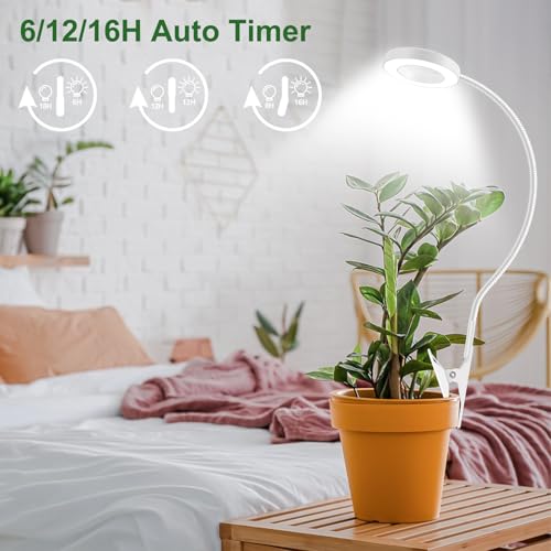 wolezek 2 in 1 Plant Lights for Indoor Growing, 3 Colors Plant Grow Lights - color: White 1 Pack