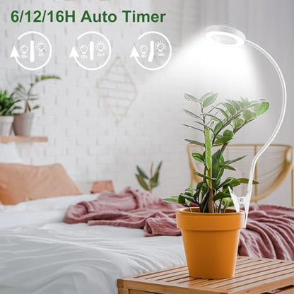 wolezek 2 in 1 Plant Lights for Indoor Growing, 3 Colors Plant Grow Lights - color: White 1 Pack