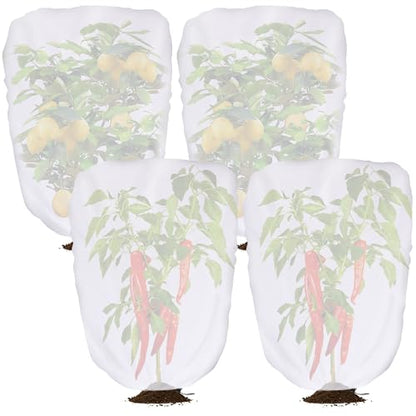 4 Pcs Garden Plant Shade Cover, 3.3 x 2.6 Ft Non-Woven Sunshade Cloth - color: 4 Pcs, size: 3.3 x 2.6 Ft