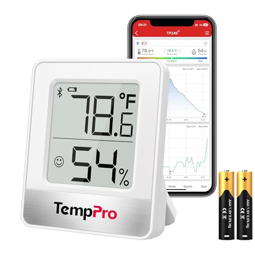 TempPro TempAir Bluetooth Hygrometer Thermometer for House - size: 2 Batteries