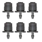 Lxcom Lighting 50 Pcs Irrigation Drippers Adjustable Drip Emitters Micro Spray 360 Degree Full Circle Pattern Water Flow Irrigation Drippers Sprinkler Drip Watering System Parts Drip Irrigation(Black)