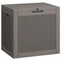 LHBGO 31 Gallon Deck Box, Resin Outdoor Storage Box, Waterproof and UV Resistant Deck Box, Lightweight Storage Box for Garden Tools, Pool Supplies