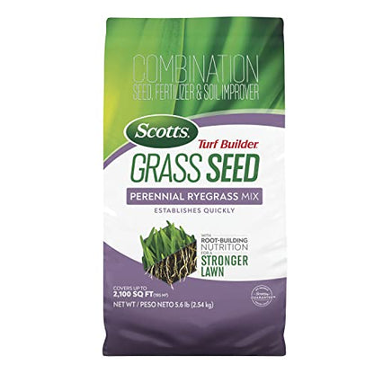 Scotts Turf Builder Grass Seed Perennial Ryegrass Mix, 5.6 lbs. - size: 5.6 lb.