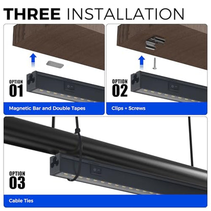 Barrina T5 Grow Lights, 2FT 80W(8 x 10W) Black Cover, 5000K White, 8 Packs - color: White, size: 2ft-black Cover