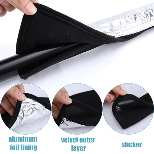 Water Pipe Heat Blanket, 38x6.3inch Aluminum Water Pipe Heat Tape Pipe Freeze Protection Water Pipe Anti-Freeze Frost Insulation Wrap Protection Heater Cable for Metal & Plastic Pipes
