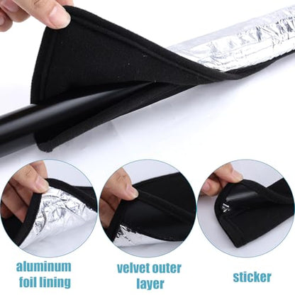 Water Pipe Heat Blanket, 38x6.3inch Aluminum Water Pipe Heat Tape Pipe Freeze Protection Water Pipe Anti-Freeze Frost Insulation Wrap Protection Heater Cable for Metal & Plastic Pipes