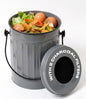 Plexon Countertop Compost Bin Kitchen with Lid, Gray 1.5 Gall - color: Gray