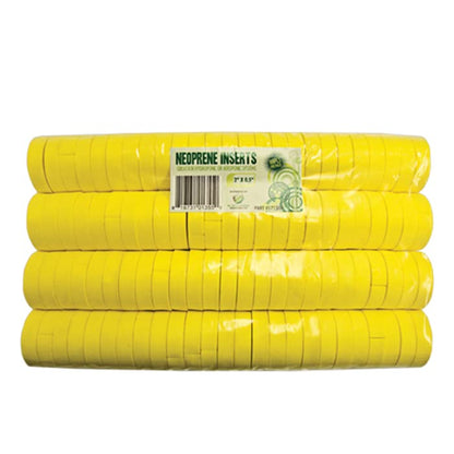 2” Neoprene Foam Inserts for Hydroponics Growing System, Clone Machine, Propagation Indoor Gardening, 100 Pack, Yellow - color: Yellow