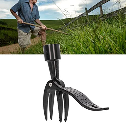Weed Puller Head, Alloy Stand Up Weed Puller Portable Aluminum Alloy Weed Picker 4 Claw Non Slip Weeding Head Tool