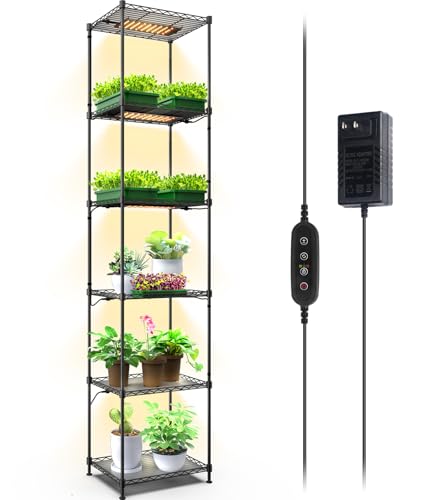 Barrina CX83 Plant Stand with Grow Lights, 6-Tier Shelf, 15.7x11.8x70.9IN - color: 3 Spectrum-CX83, size: 15.7x11.8x70.9IN