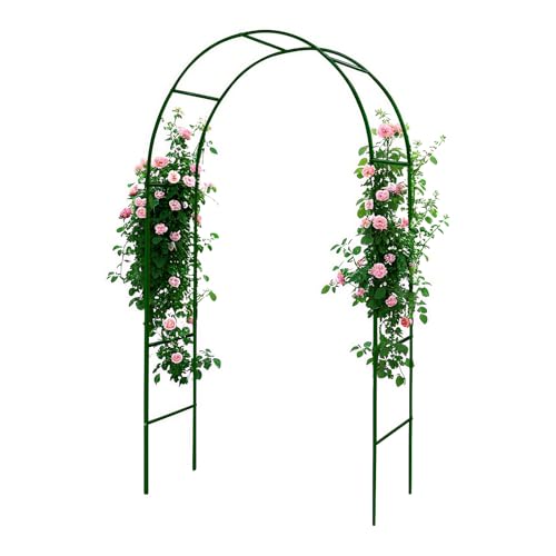 100% Metal Garden Arch Trellis for Climbing Plants Outdoor, Assemble Freely 2 Sizes,Pumpkin Archway Outdoor Garden Arbors and Arches for Wedding Party Decoration - size: 12.5mm tube