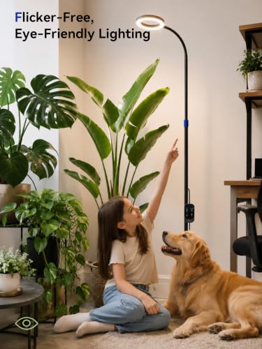 GLOWRIUM Smart Grow Lights for Indoor Plants, Full Spectrum LED Floor Light