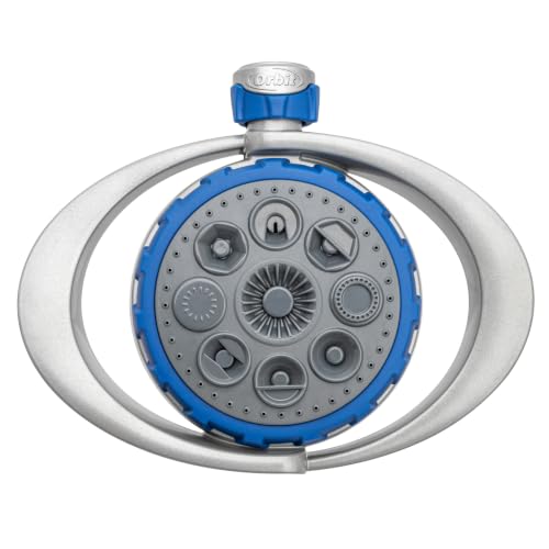 Orbit Metal 8-Pattern Turret Sprinkler, Weighted Base - 28252