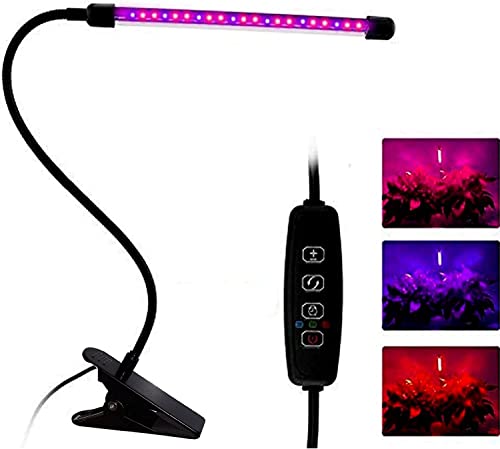 Grow Lights for Indoor Plants 20 LED,Plant Growing Light with Auto ON/Off - color: Red+Blue, size: 1 Head