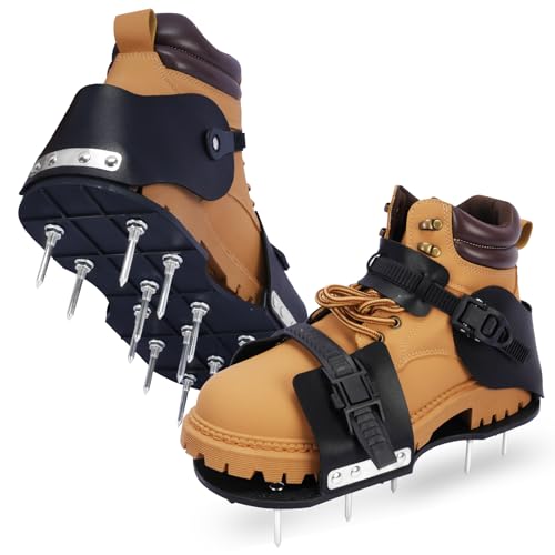 HFH Lawn Aerator Shoes with 1-3/4" Spikes, Wrench & Ratchet Buckles