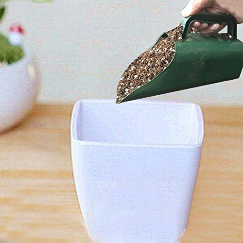 Soil Scoop for Indoor Plants, Plastic Potting Scoop for Bonsai & Succulents