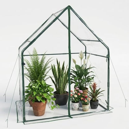 Gardzen Small Walk-in Greenhouse, 36.2"(L) x53.3(W) x66.1(H) - size: 36"(L) x53"(W) x66"(H)