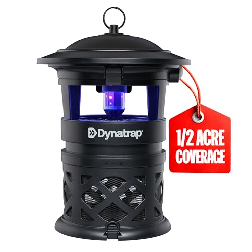 Dynatrap DT1130SR 1/2 Acre Mosquito & Flying Insect Outdoor Trap and Killer – Kills Mosquitoes, Flies, Wasps, Gnats, & Other Flying Insects - Bug Zapper Alternative – Black - style: ½ Acre Black Trap