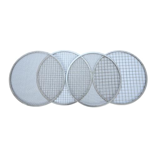 Soil Sifter with Handle – Includes 4 Replaceable Mesh Screens 3mm/6mm/9mm/12mm for Gardening & Compost
