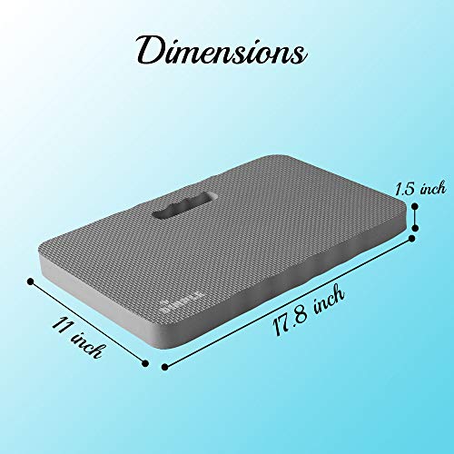 Dimple 2 Set Kneeling Pad High Density Thick Foam Comfort Kneeling Pad Mats - color: Grey, size: 2 Pack