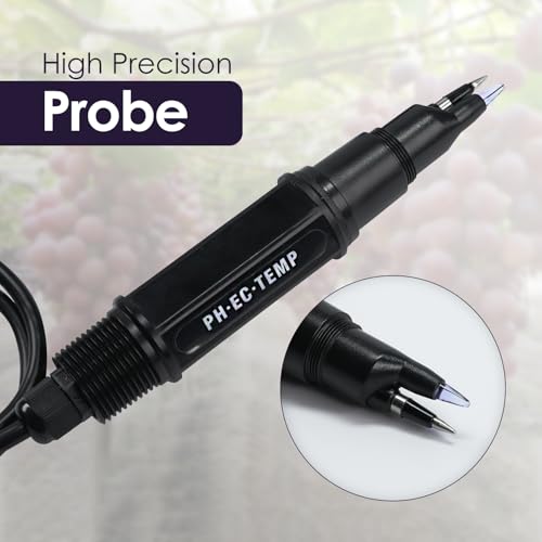 pH Meter for Food 3-in-1 Digital pH EC Temperature Meter with ATC, Food pH Tester for Checking Fermentation/Bread Dough/Sausages, Waterproof pH Probe Meter for Cosmetics, Solid and Soft Soil Sample - color: 3-in-1 Food pH Meter