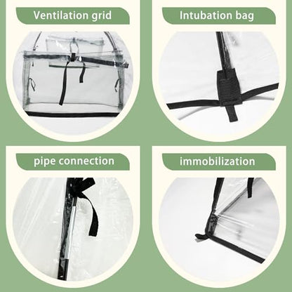 Plant Tent Cover Freeze Protection for Winter Plants Clear 36" x 36" x 38" - size: 36" x 36" x 38"