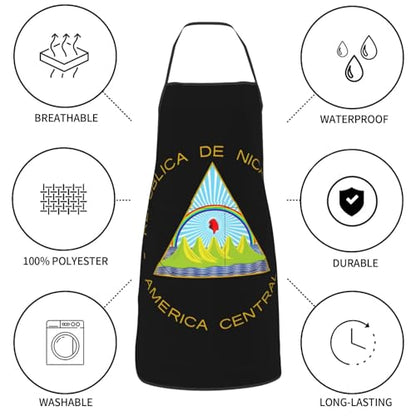 Waterproof Apron with Pockets - color: Yellow
