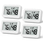 DOOMAY Mini Hygrometer Indoor Thermometer Digital Humidity Monitor 2-Pack - color: White