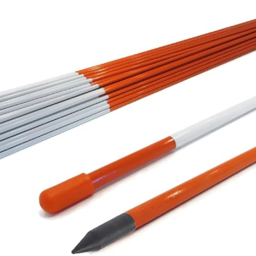 Autoparts 25Pack 48In Driveway Markers, 5/16-Inch Diameter Snow Stakes - size: 48" x 5/16"-25pcs