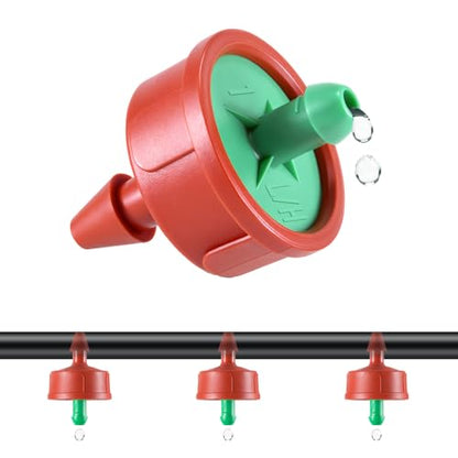 300pcs 0.25 GPH Pressure Compensating Drippers for Drip Irrigation - size: 0.25 GPH 300PCS