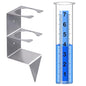 Rain Gauge Outdoor, 7" Capacity Large Rain Gauge Outdoors (Silver) - color: silver