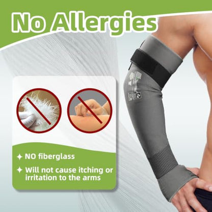 Schwer 2 Pairs 18in A6 Cut Resistant Arm Sleeves for Gardening, S914 - color: Grey-updated, size: 18 In-2 Pairs